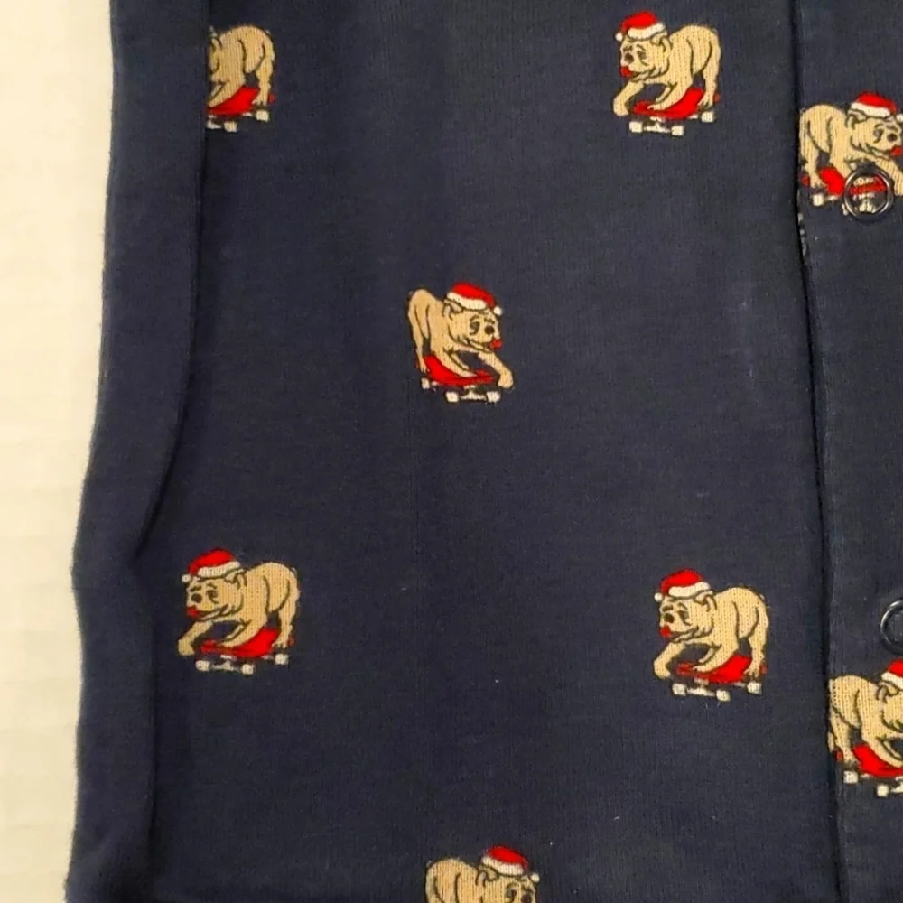 Baby Gap Christmas Dog Footed one piece 3-6 months